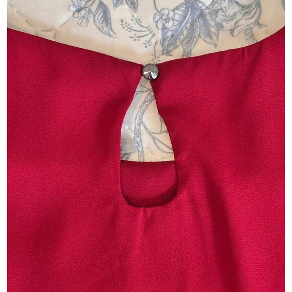 Burgandy Patrizia Luca Milano Blouse Womens Long Sleeve Size Medium BNWT * - Picture 6 of 9